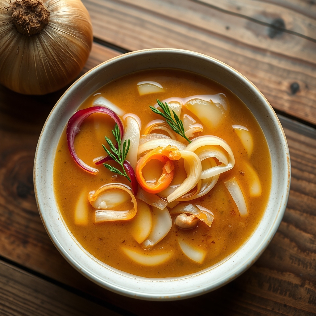 1, 2, 3 Onion Soup