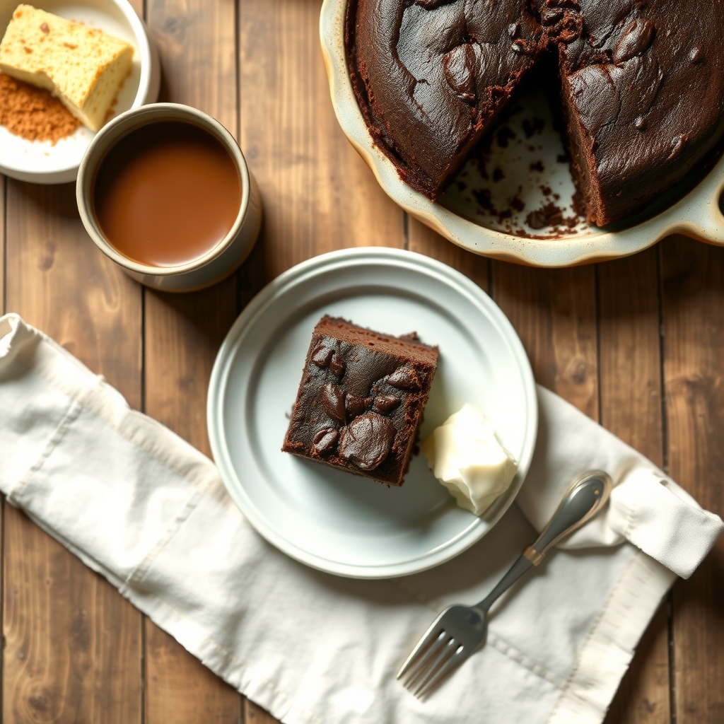 All In One Hot Fudge Cake