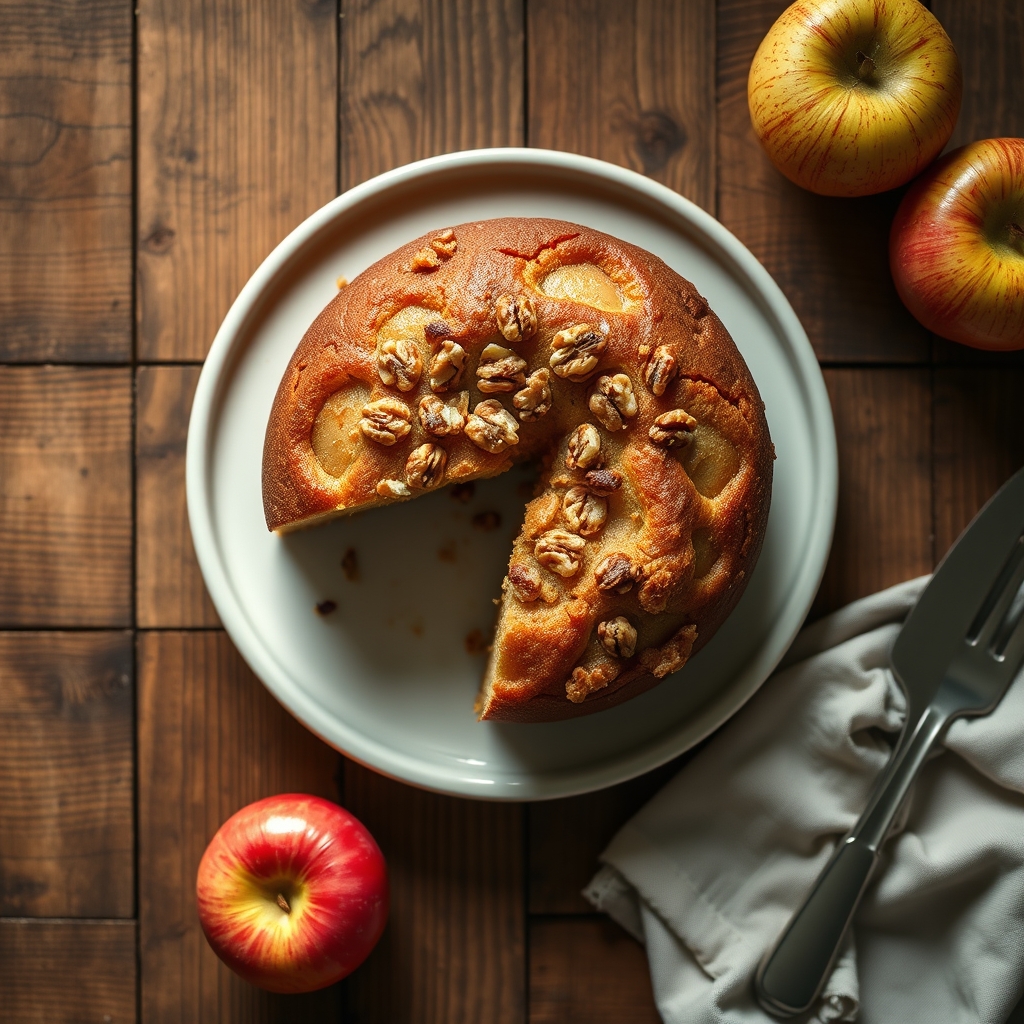 Apple Walnut Cake