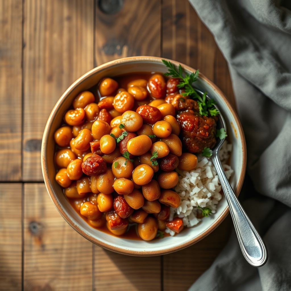 Baked Beans And Chutney