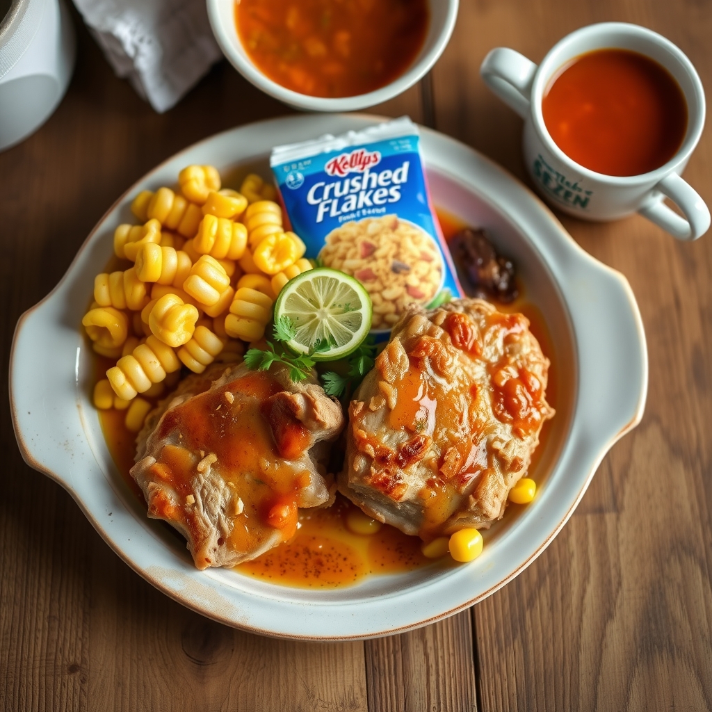 Baked Pork Chops 'N' Corn