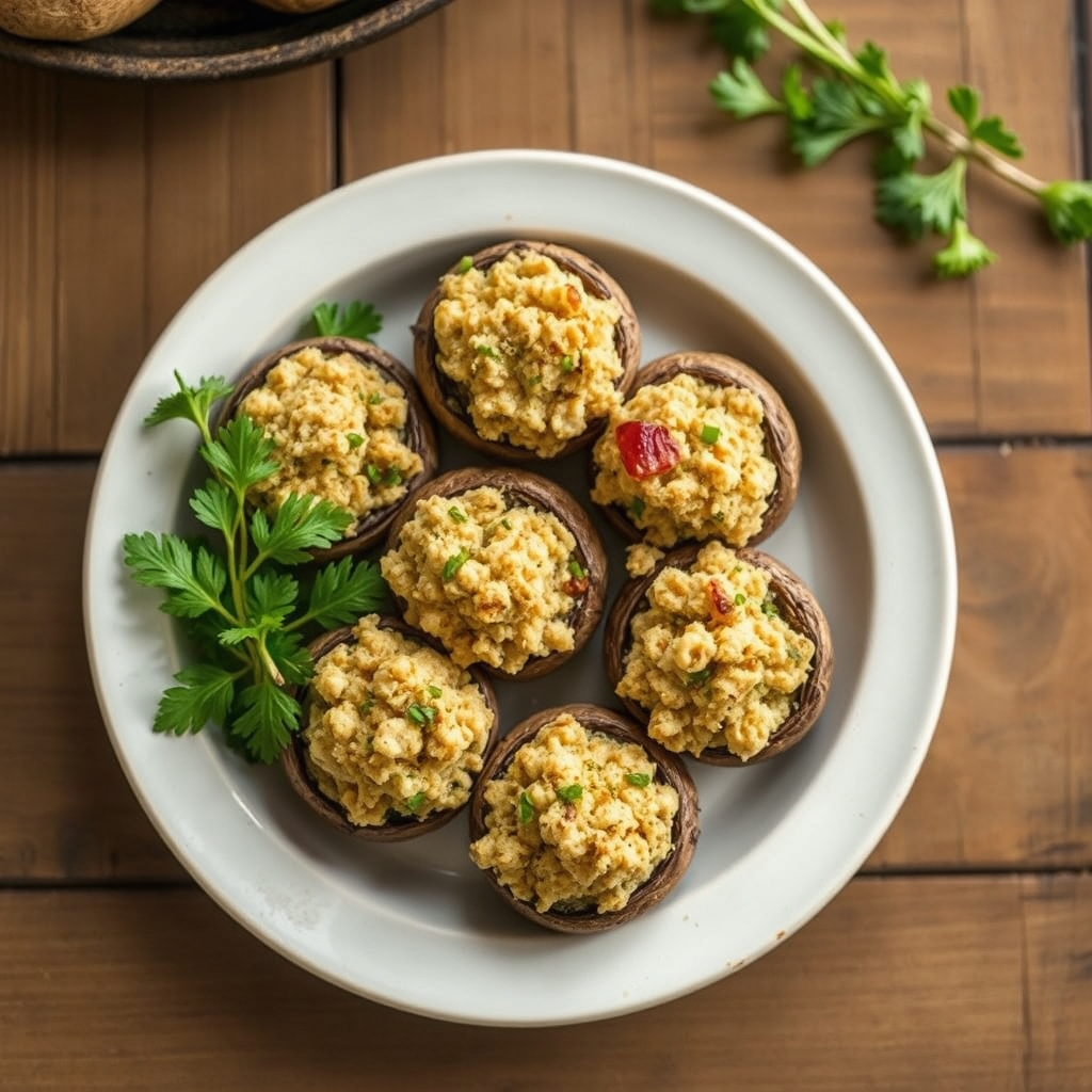 Baked Stuffed Mushrooms