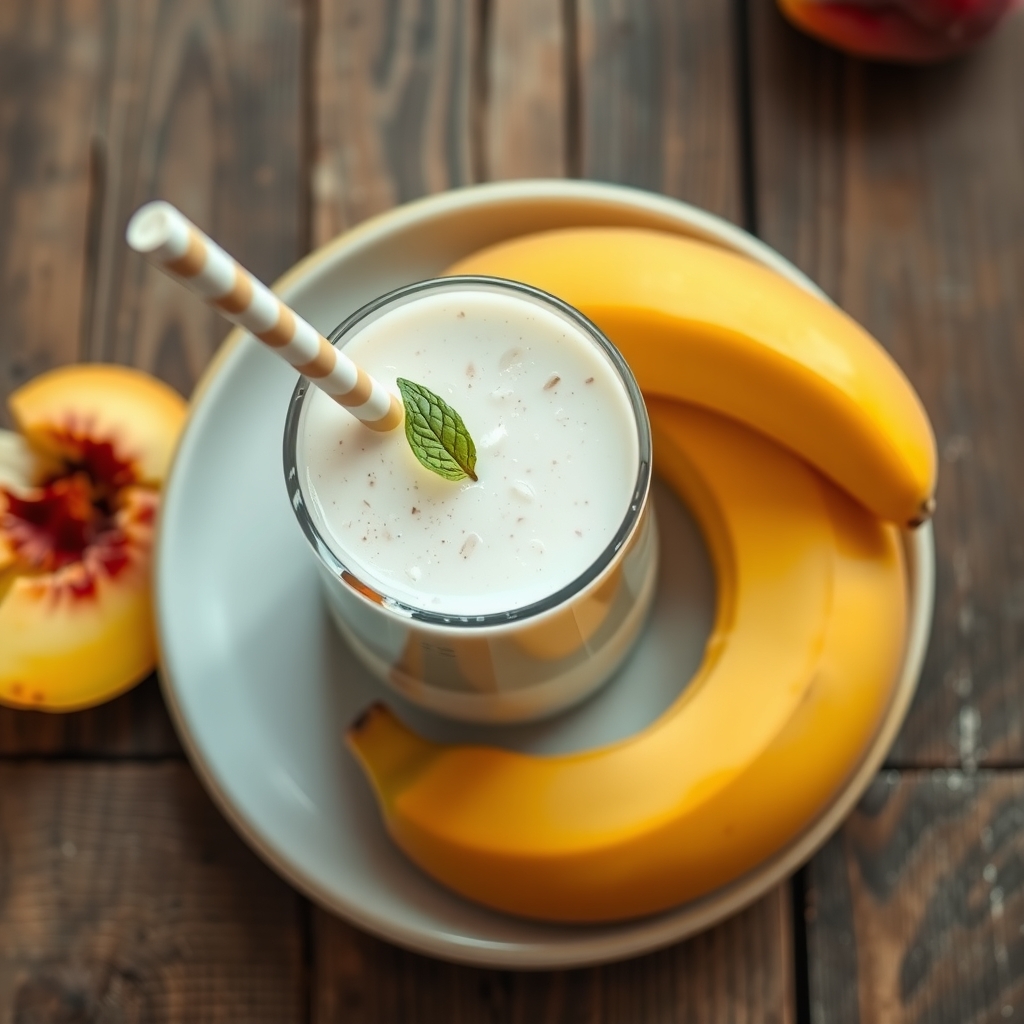 Banana Peach Shake