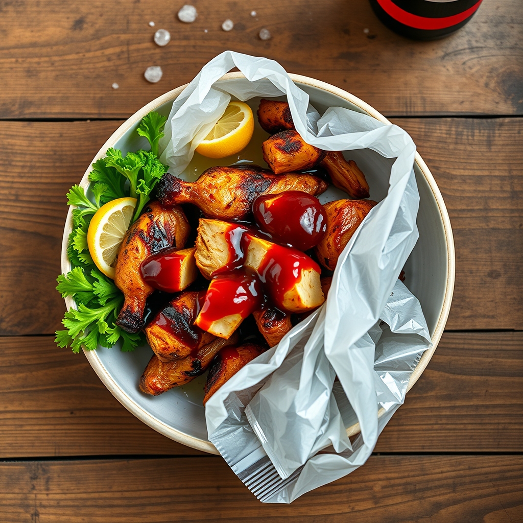Barbecued Chicken In A Bag