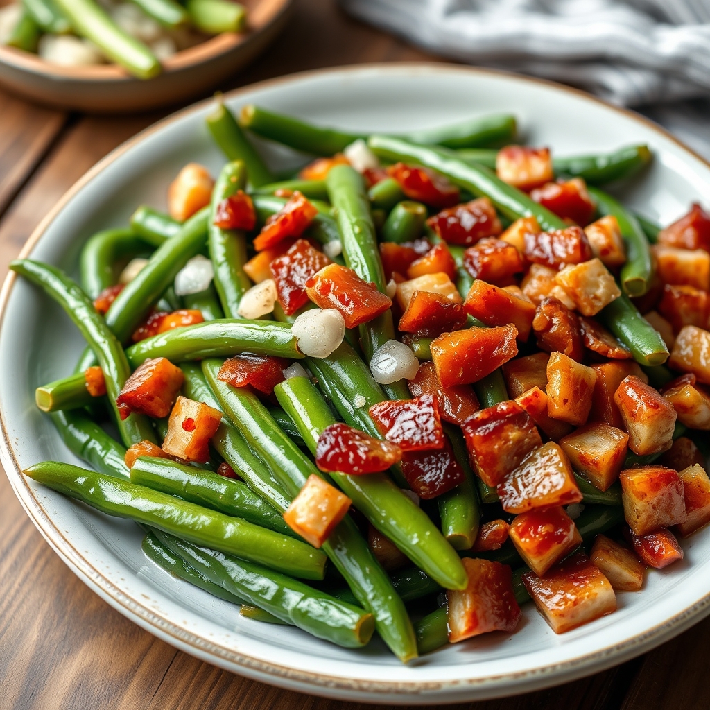 Barbecued Green Beans