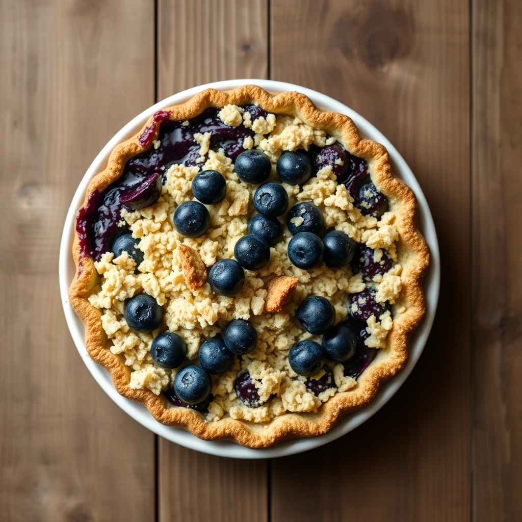 Blueberry Streusel Pie