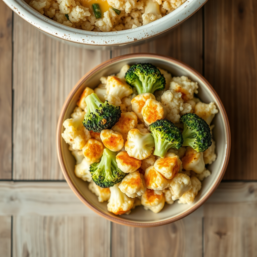 Broccoli And Cauliflower Cheese Casserole