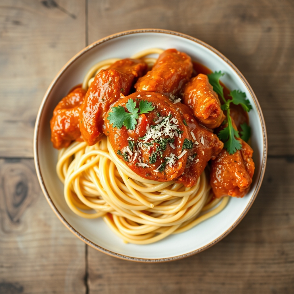 Buffalo Wing Spaghetti