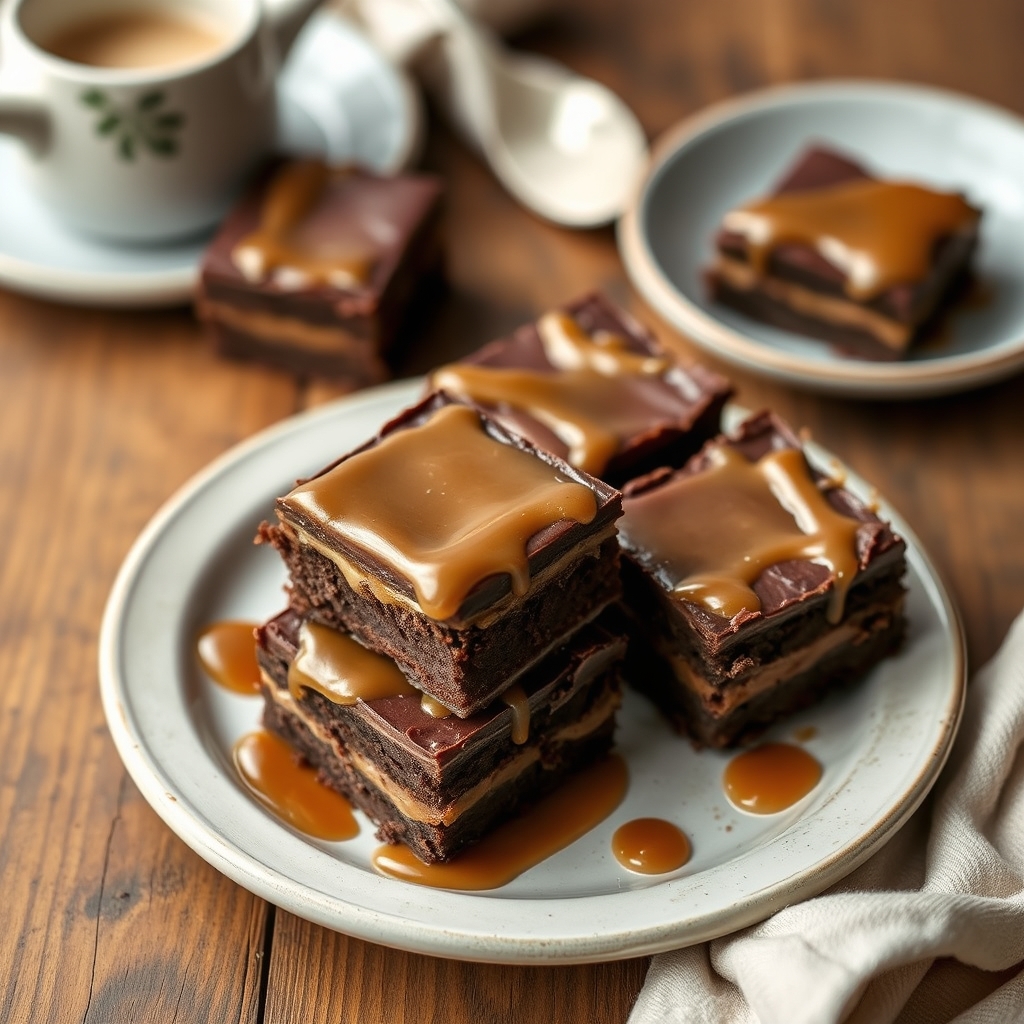 Caramel Layer Chocolate Squares
