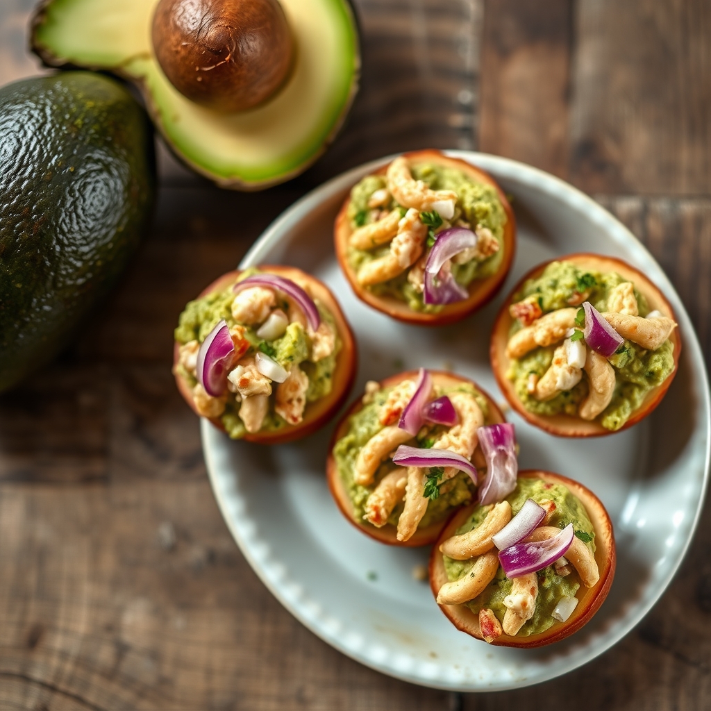 Caribbean Guacamole Crab Canapes