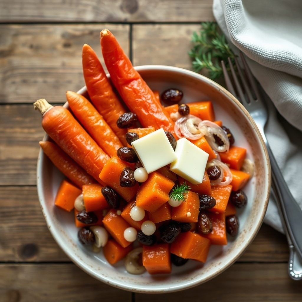 Carrots With Rum Raisins