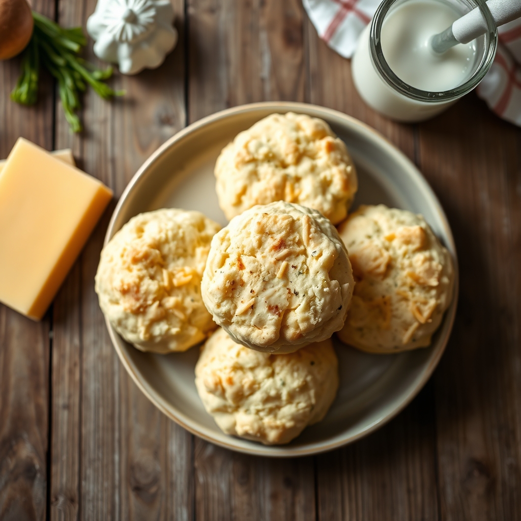 Cheese-Garlic Biscuits