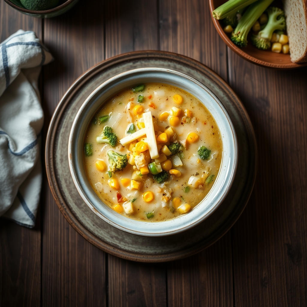 Cheesy Vegetable Soup