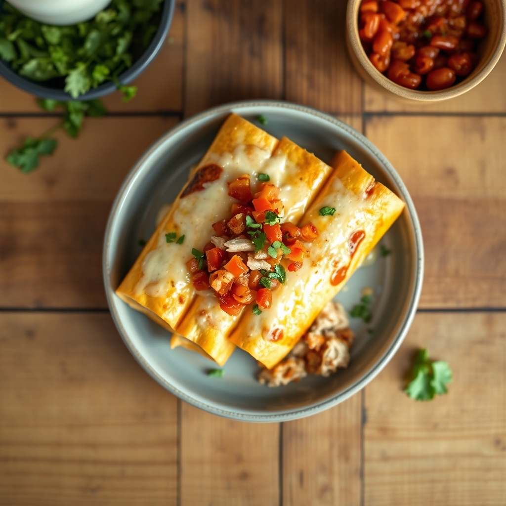 Chicken-Cheese Enchiladas