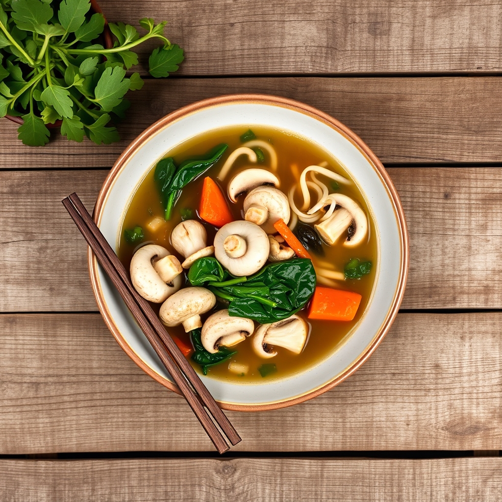 Chicken Soup With Chinese Vegetables