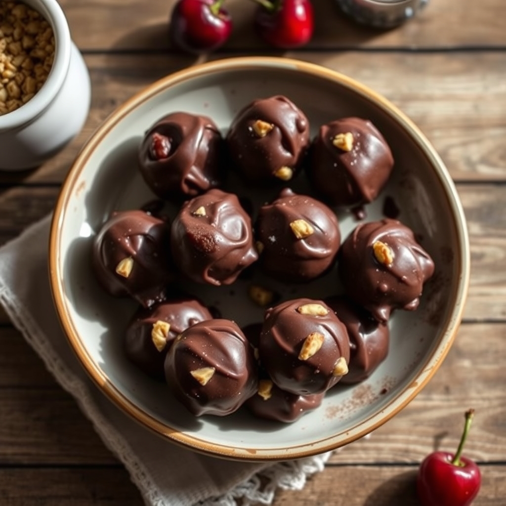 Choco-Cherry Nut Drops