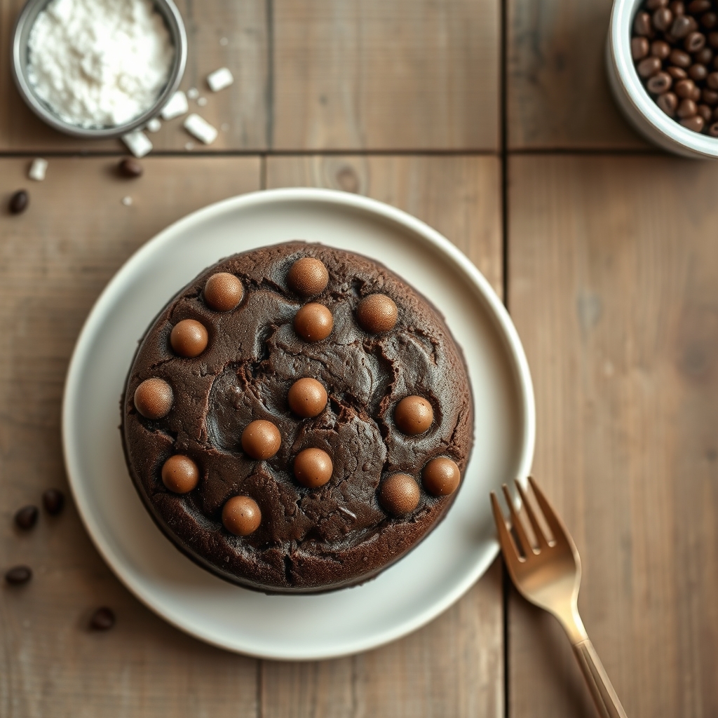 Chocolate Mocha-Dot Cake