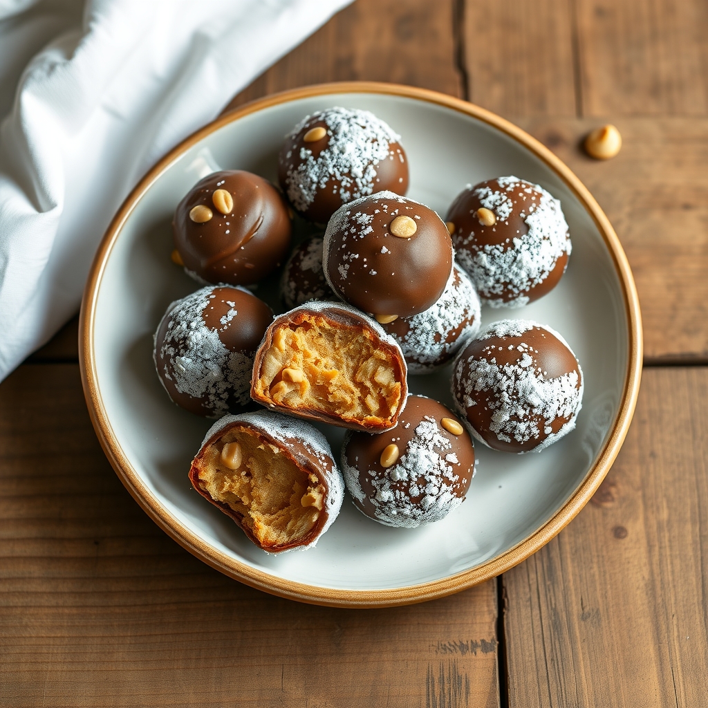 Chocolate P-Nut Butter Balls