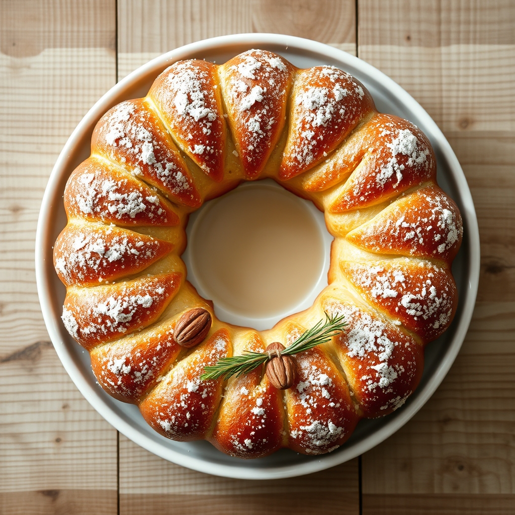 Christmas Bread Wreath