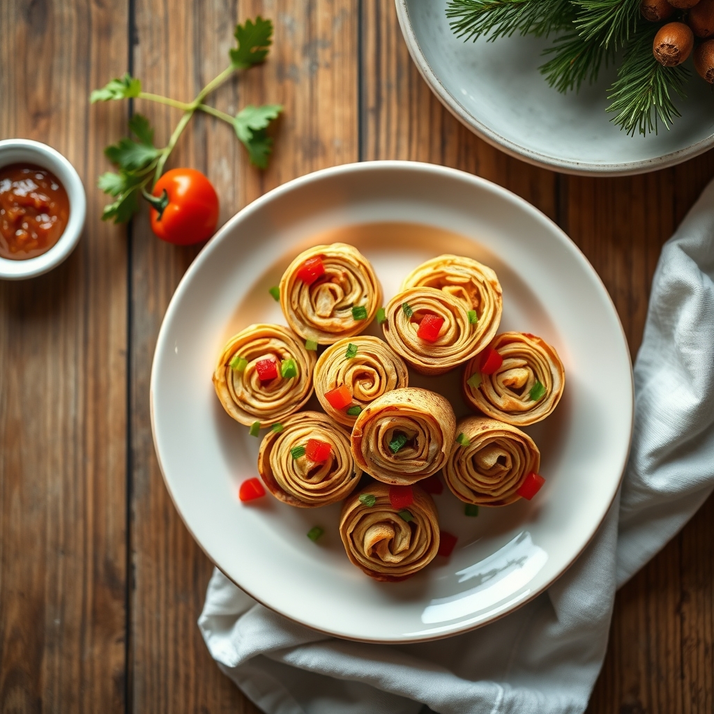 Christmas Party Pinwheels