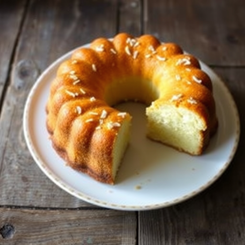 Coconut-Cream Cheese Pound Cake