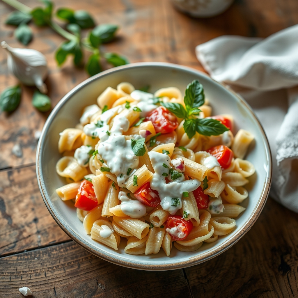 Creamy Italian Pasta Salad