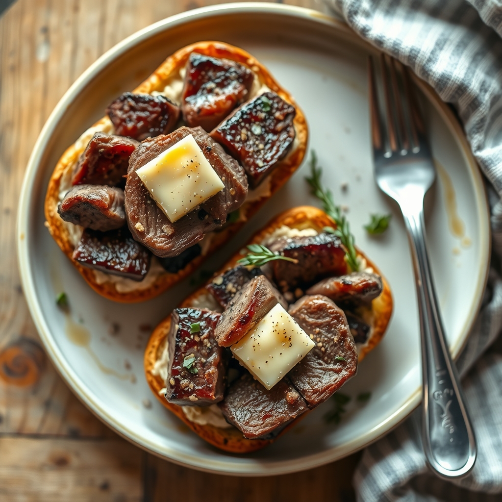 Cube Steak Rye Sandwiches