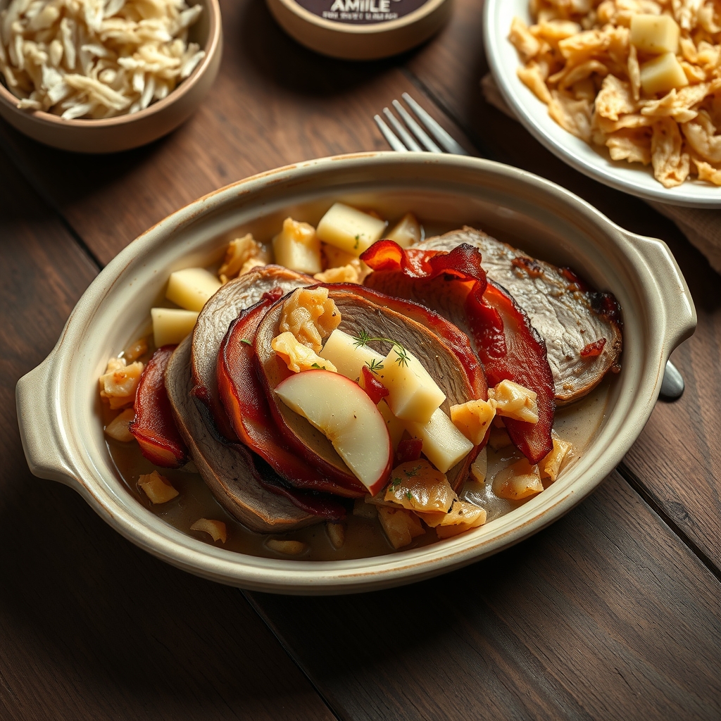 Delicious Pork Roast With Sauerkraut