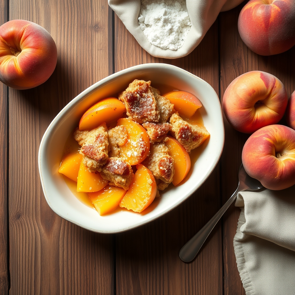 Double Crust Peach Cobbler