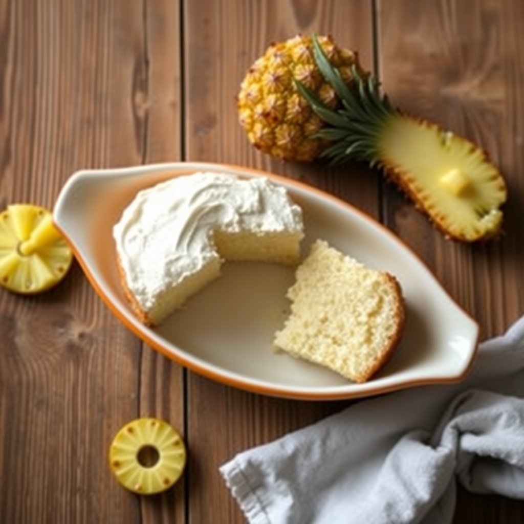 Easy Pineapple Angel Food Cake