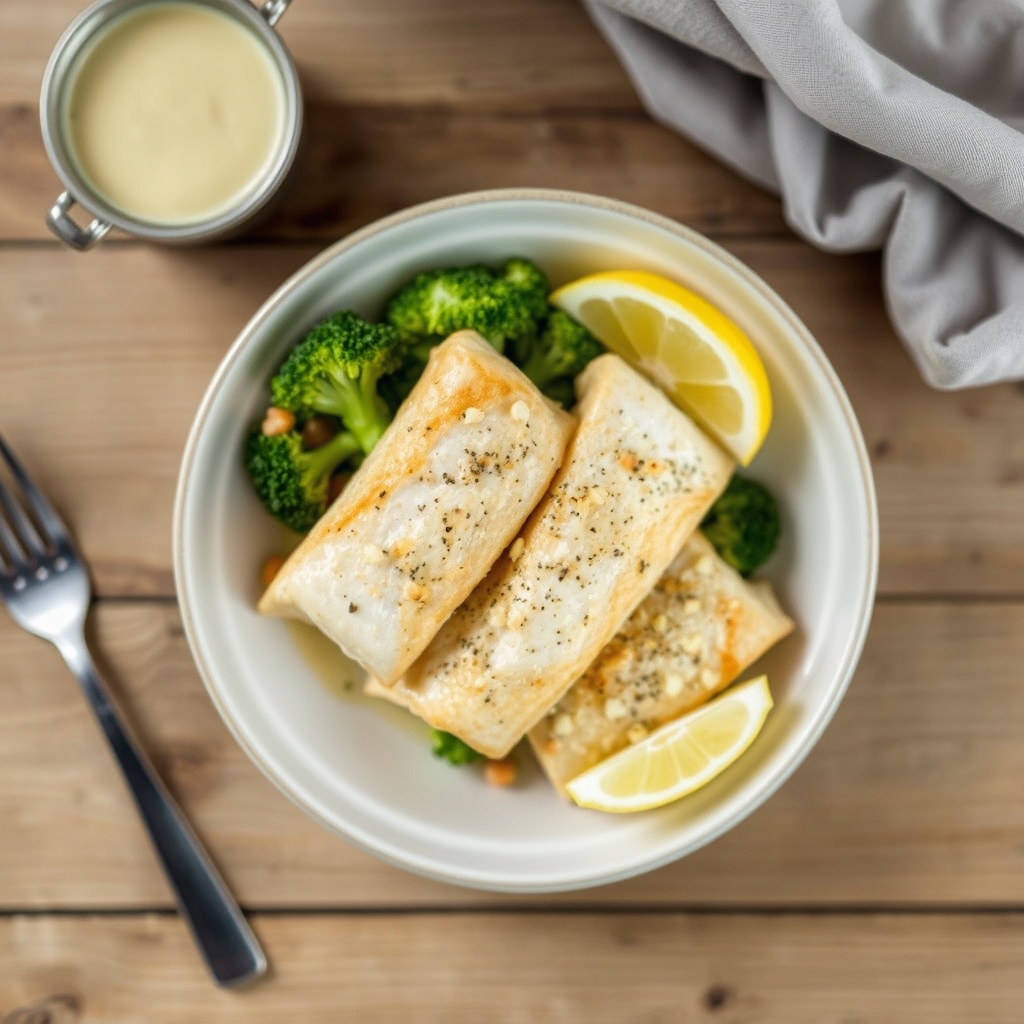 Fish And Broccoli Roll-Ups(Serves 4)