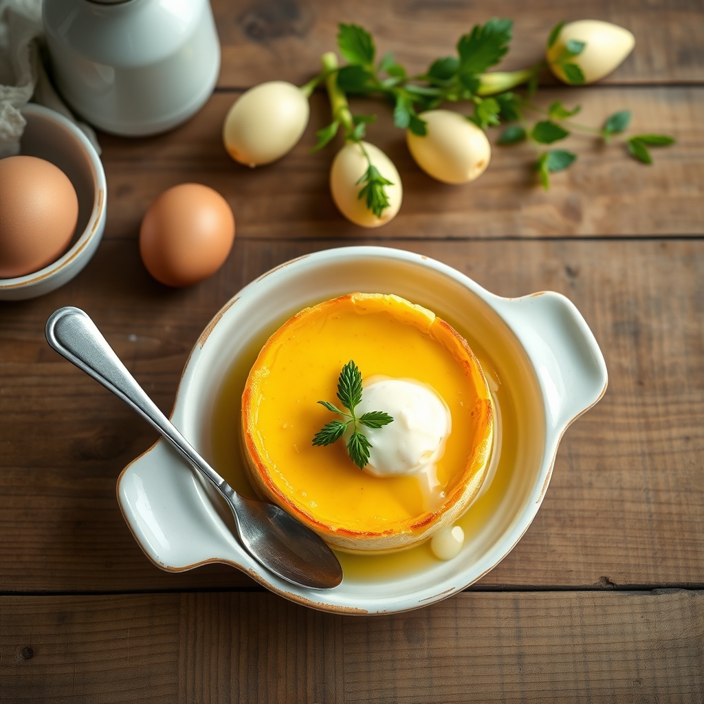 Flan (Egg Custard With Sauce)