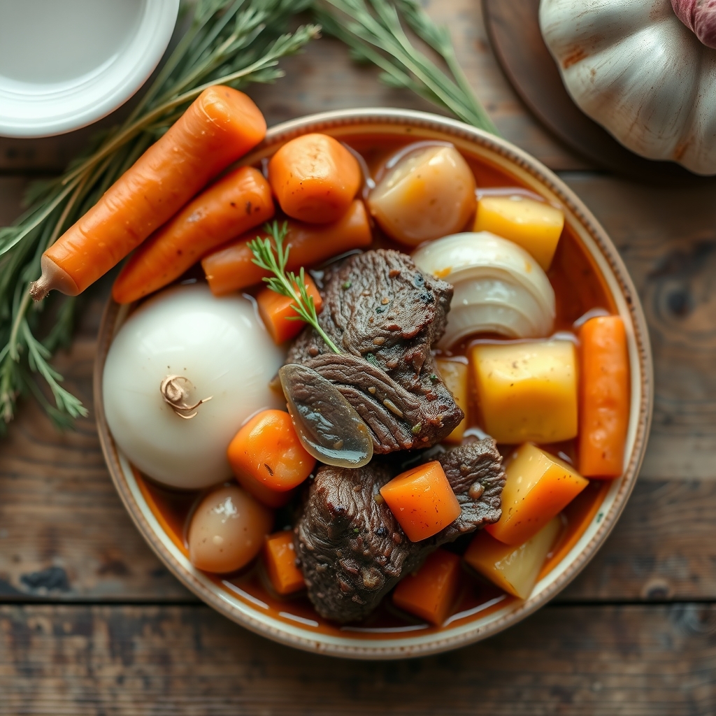 French Beef Stew With Vegetables