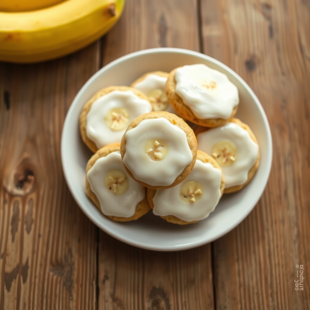 Frosted Banana Cookies(Great For Using Those Last Two Bananas)