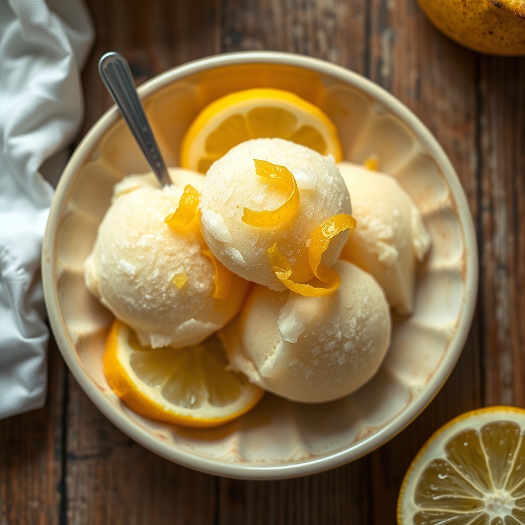 Frozen Lemon Sherbet