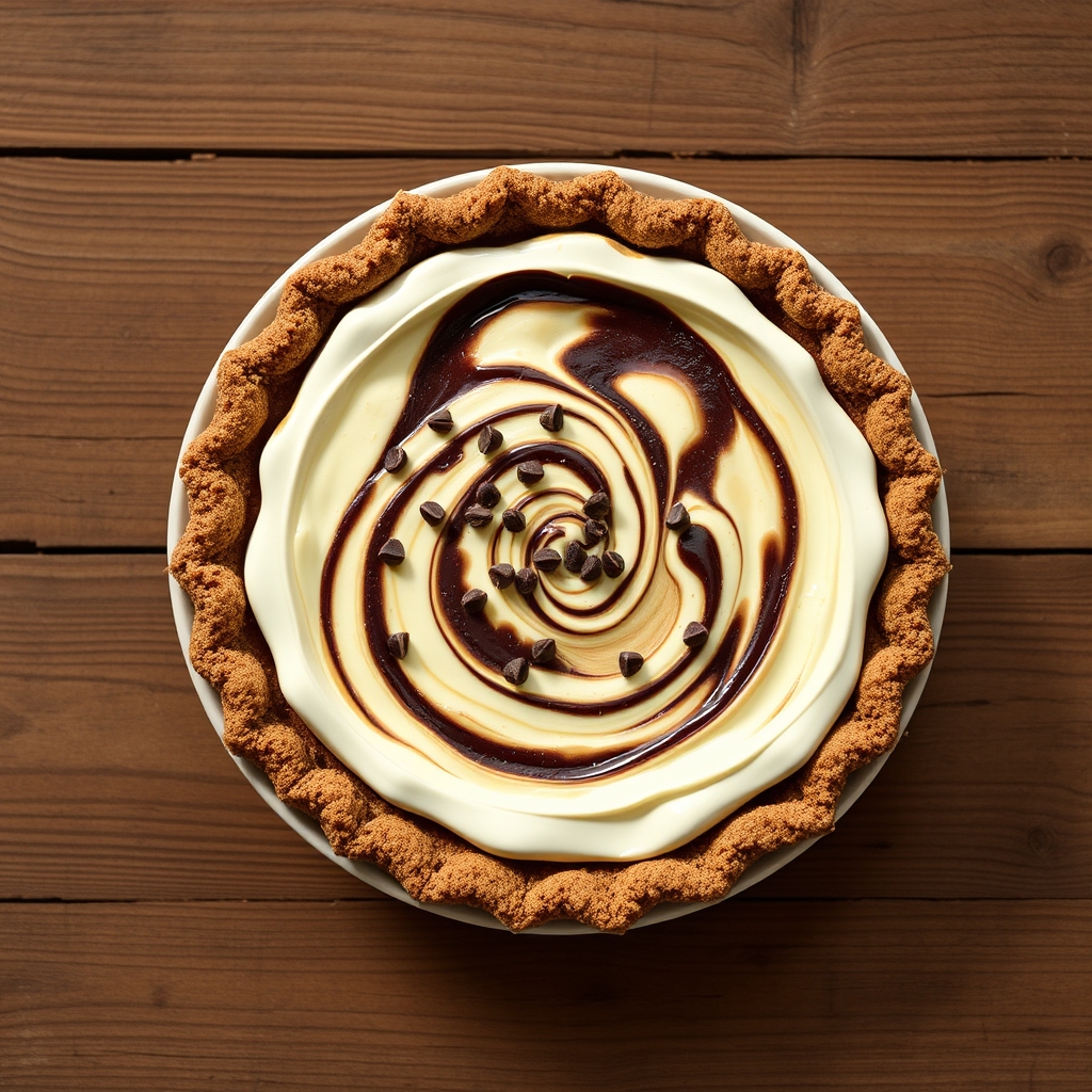 Fudge Swirl Toffee Pie