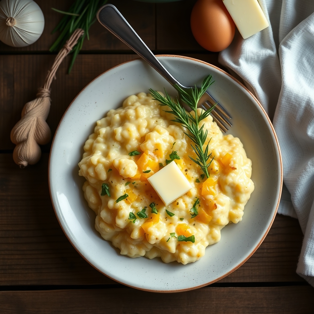 Garlic Cheese-Grits Casserole