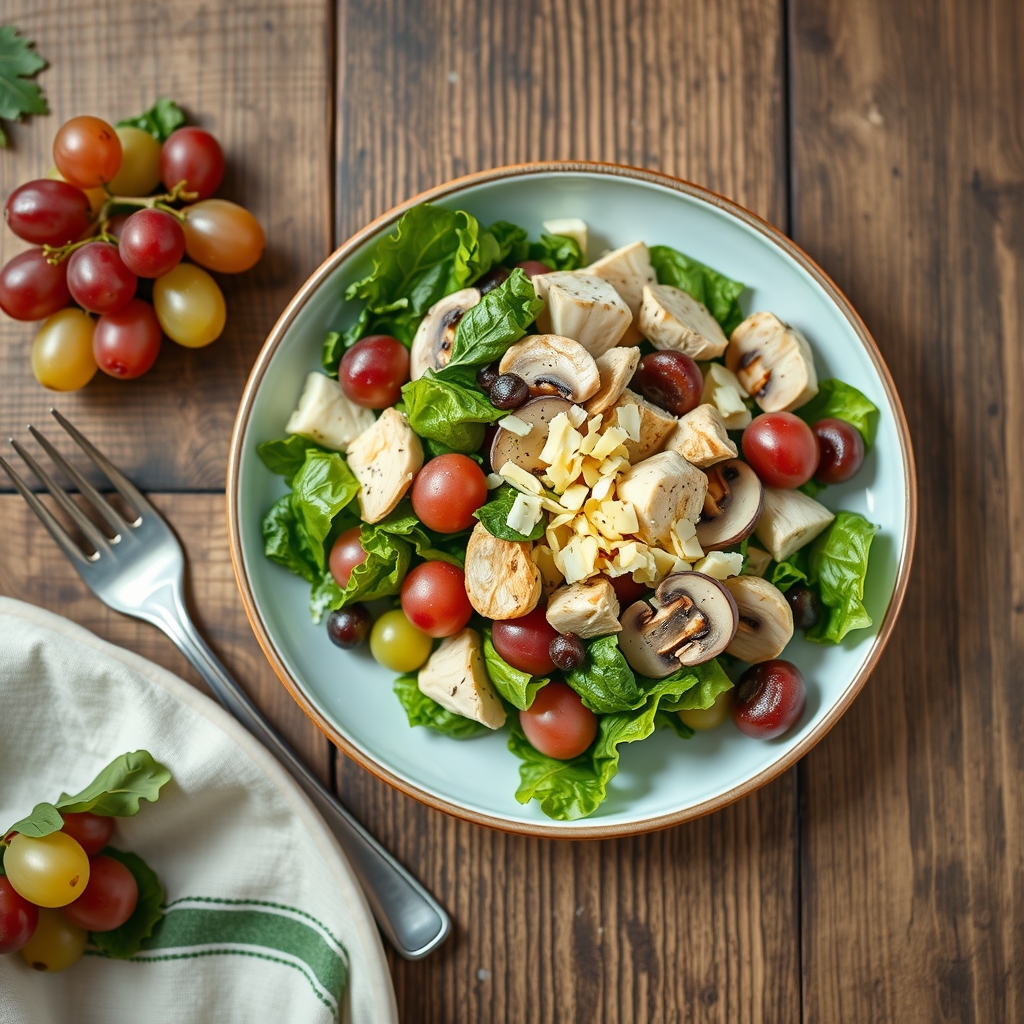 Grape And Chicken Salad(With Mustard Dressing)