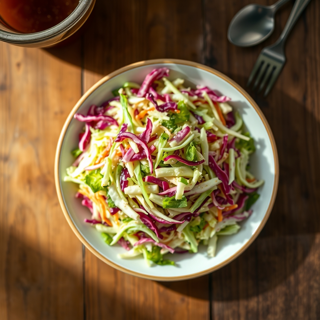 Green And Red Coleslaw