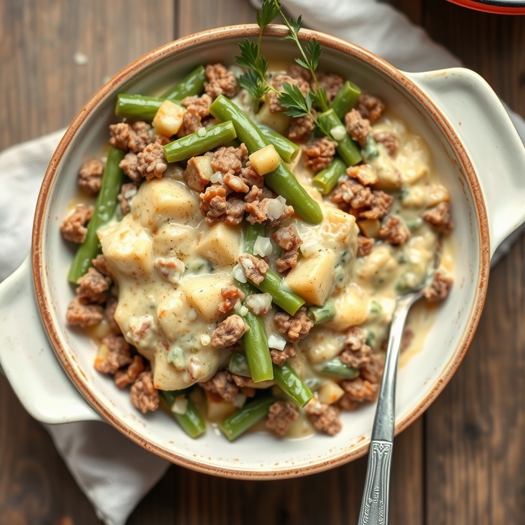 Green Bean And Potato Casserole
