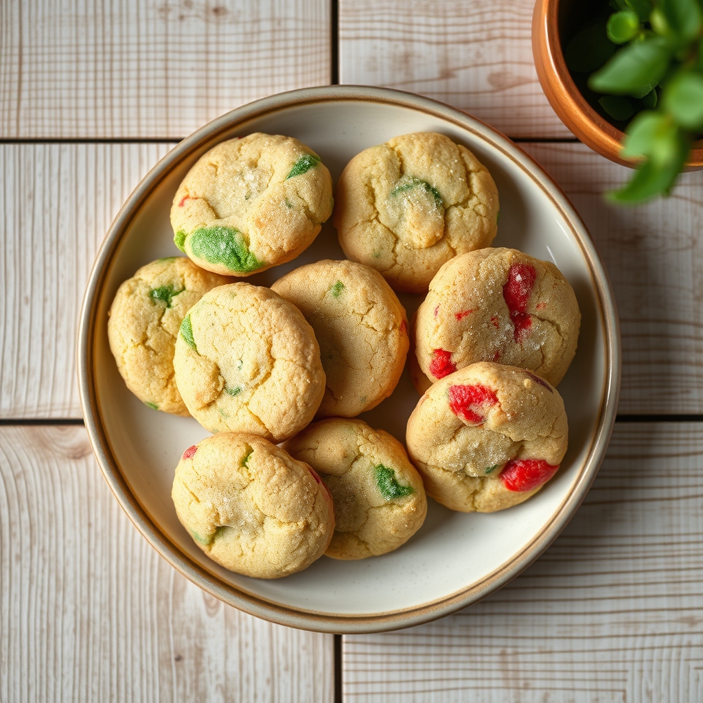 Green Or Red Sugar Cookies