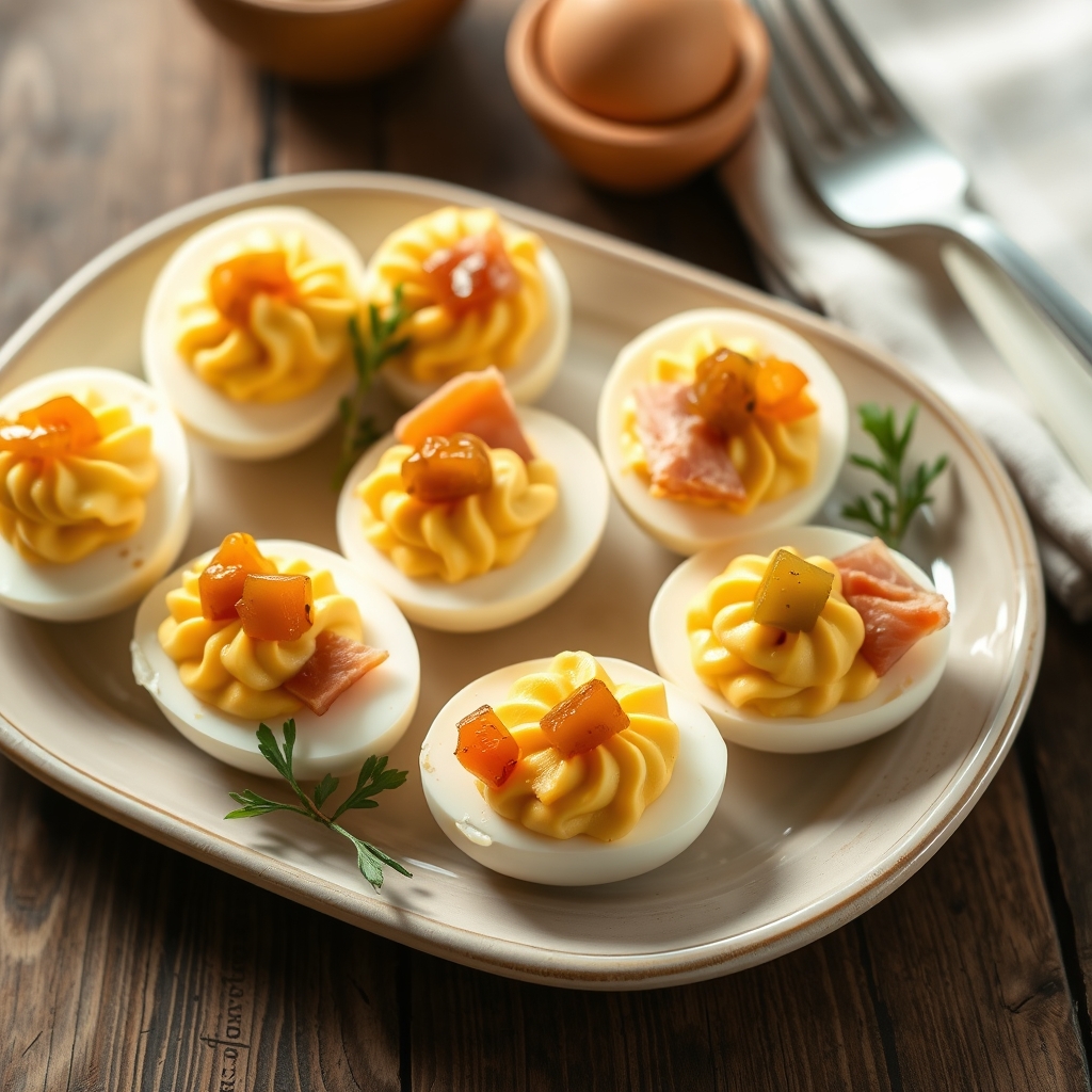 Ham Deviled Eggs