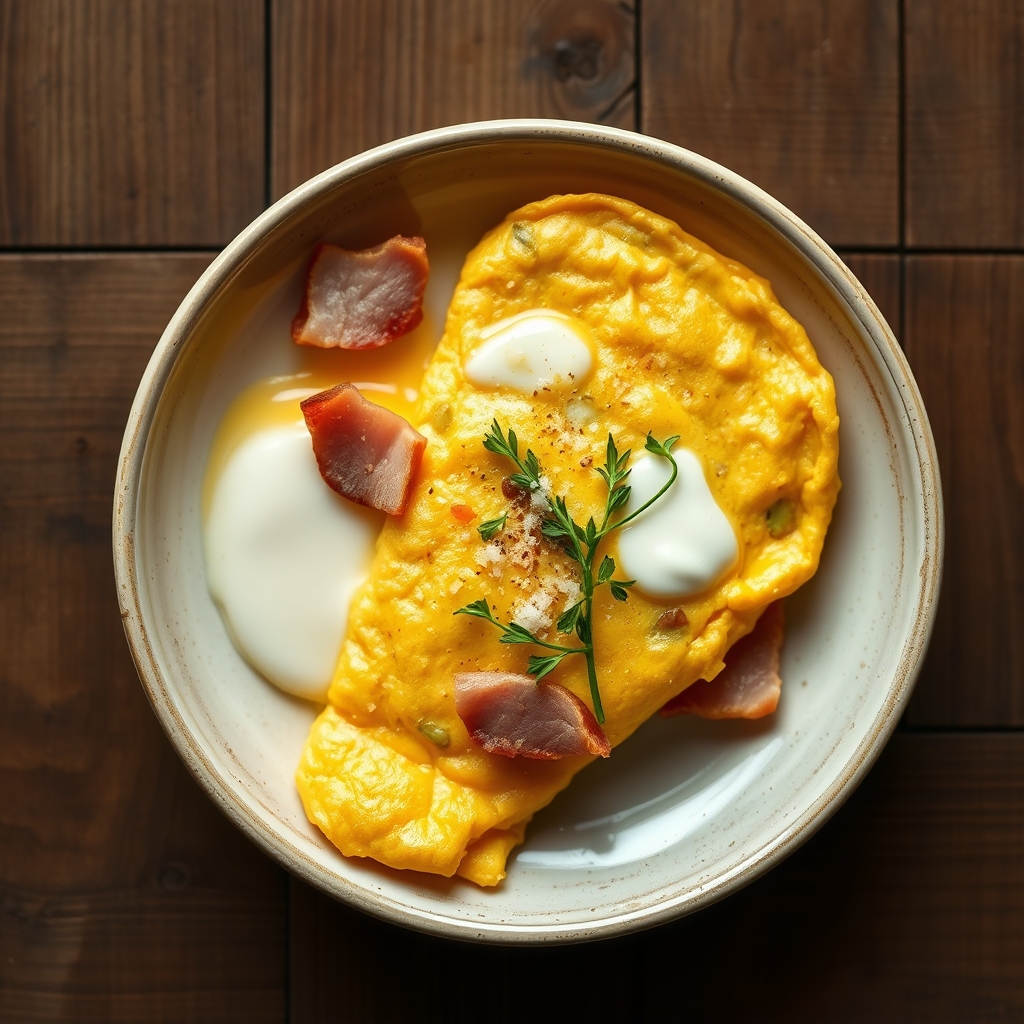 Ham Oven Omelet