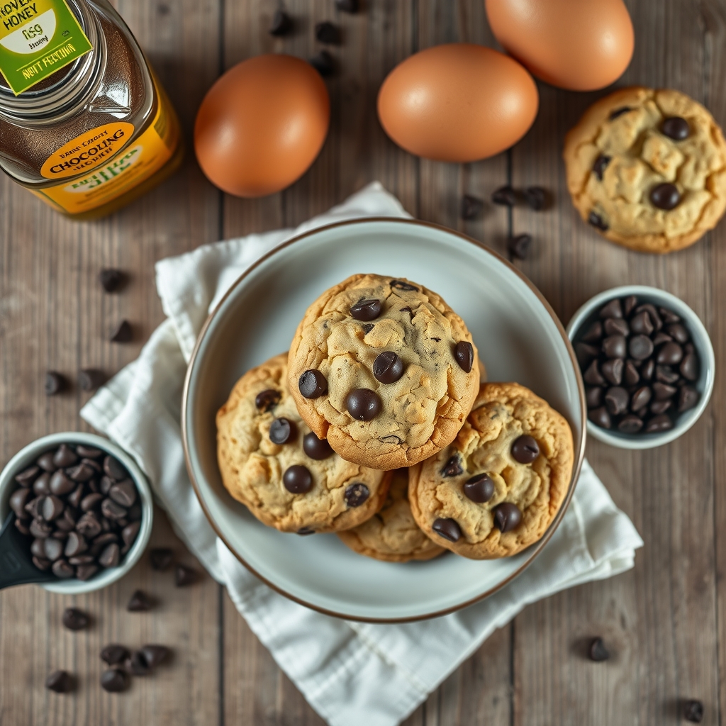 Honey Chocolate Chip Cookies
