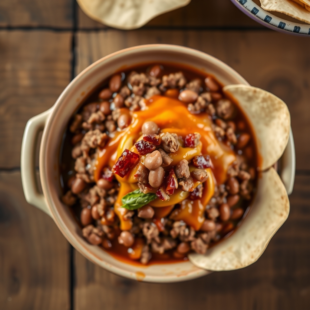Hot Refried Bean Dip