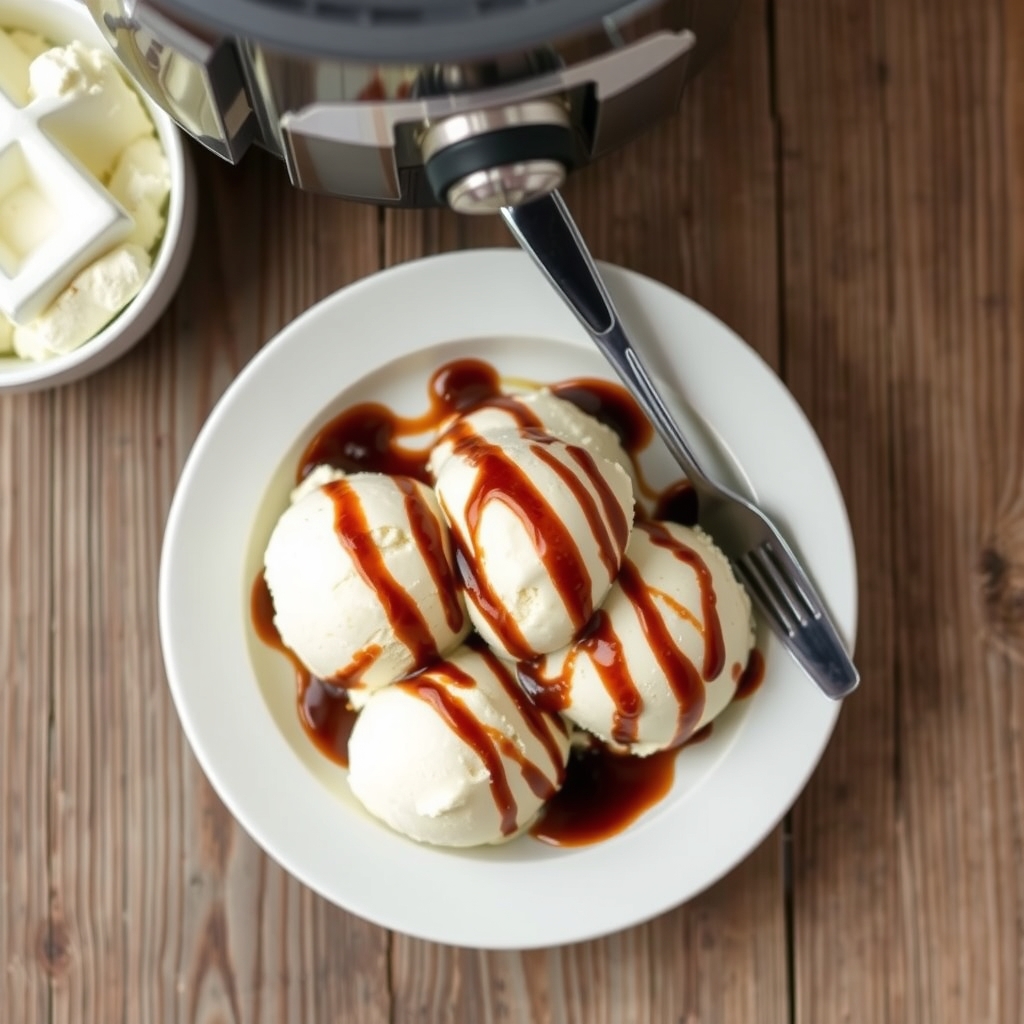 Ice Cream Maker Vanilla Ice Cream(Makes 2 Quarts)