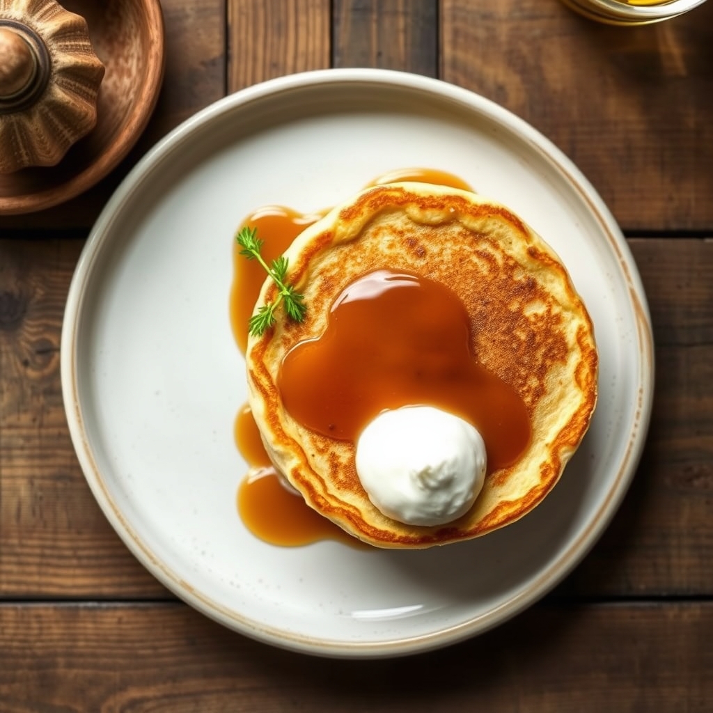 King Oscar Pancakes With Rum Sauce