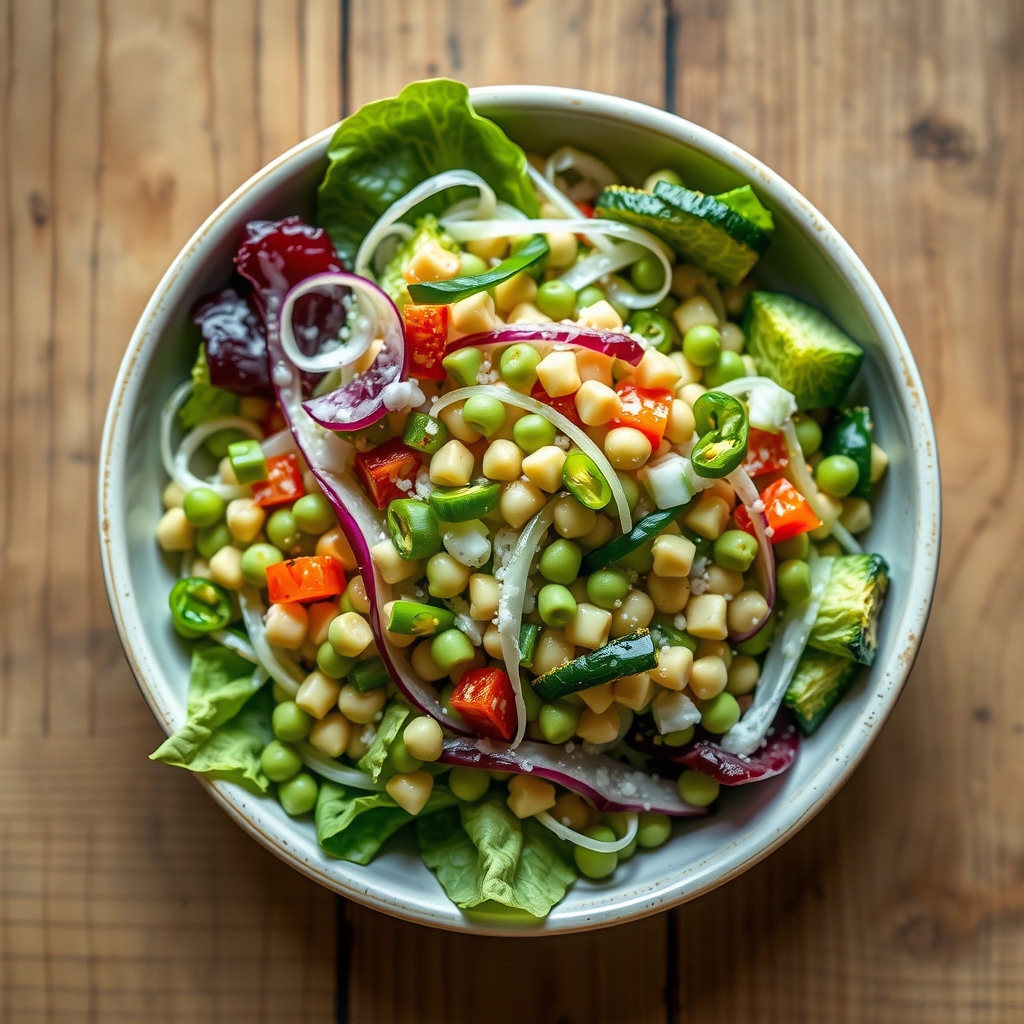 Layered Pea Salad