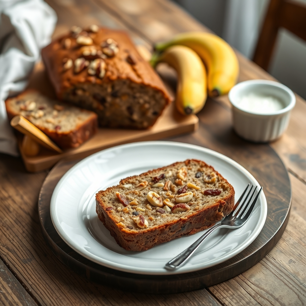 Less Fat Banana Nut Bread