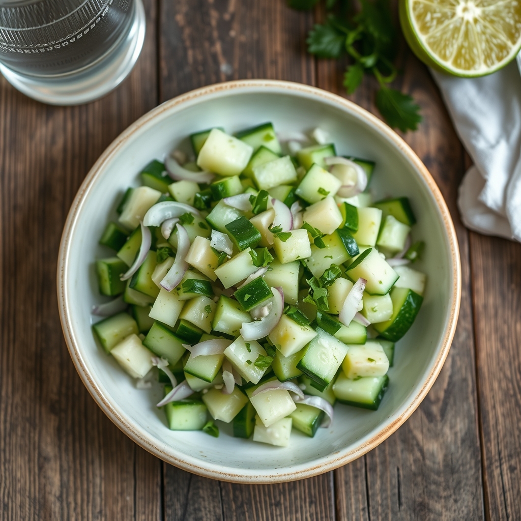 Lime Cucumber Salad